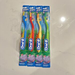 Oral-B Disney Stage 2 Toothbrushes Winnie Pooh Tigger Piglet Elephent (Set Of 4)